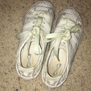 nfinity cheer shoes with sparkle laces